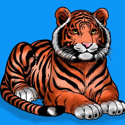 realistic tiger