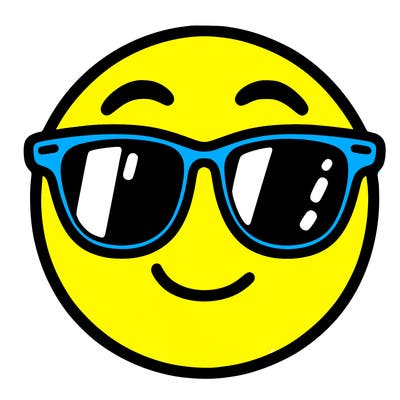 emoji with sunglasses