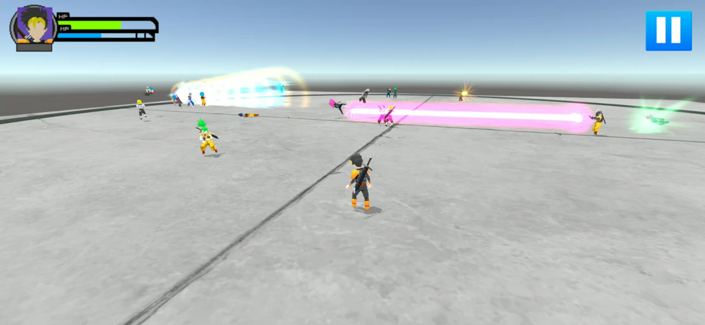 Stick Warriors 3D - Stickman warriors in a 3D battle arena using special energy attacks