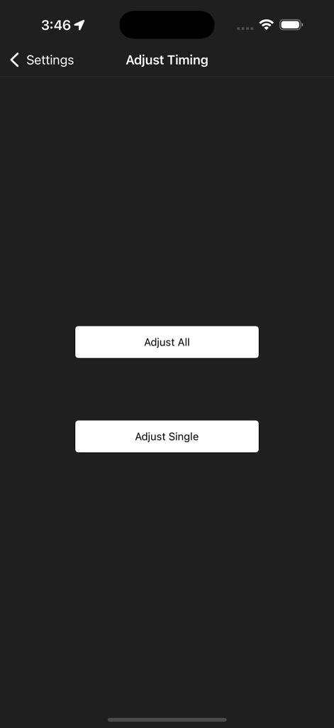 Ramadan Dashboard - Interface for manual adjustment of prayer times with options to adjust all days or a single day