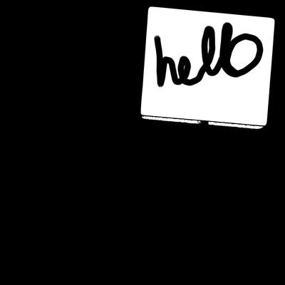 realistic girl holding up a sign