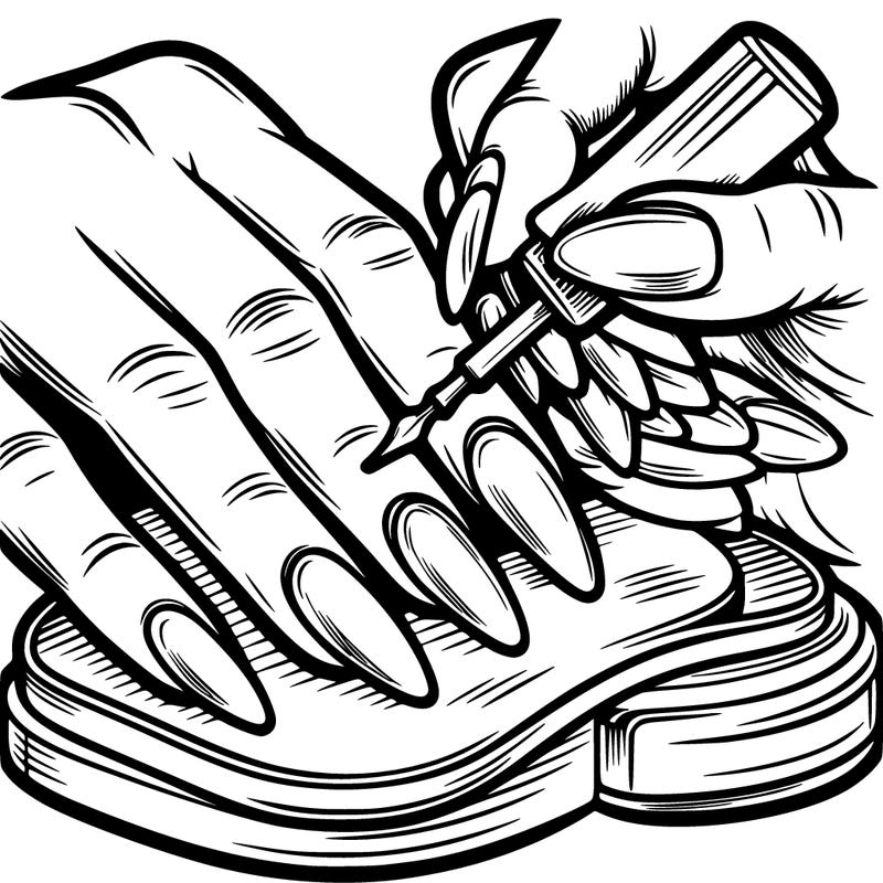 beautiful nails being done