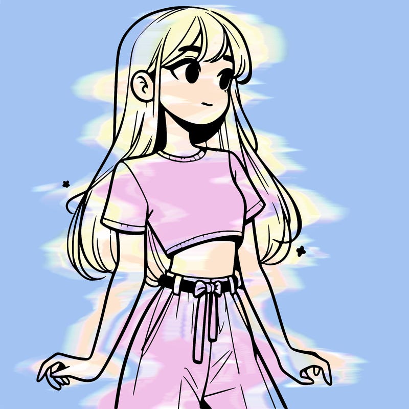 girl in a cute crop top