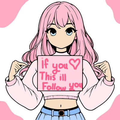 girl holding a blank sign in a long sleeve crop top