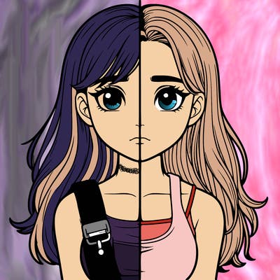 realistic girl split