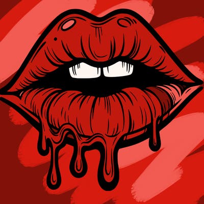 lips that look realistic and drip