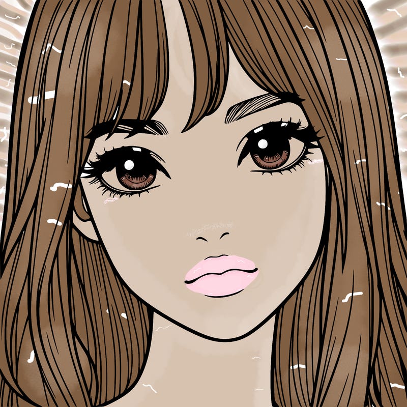 a realistic girl who is looking at you like she knows she in the screen