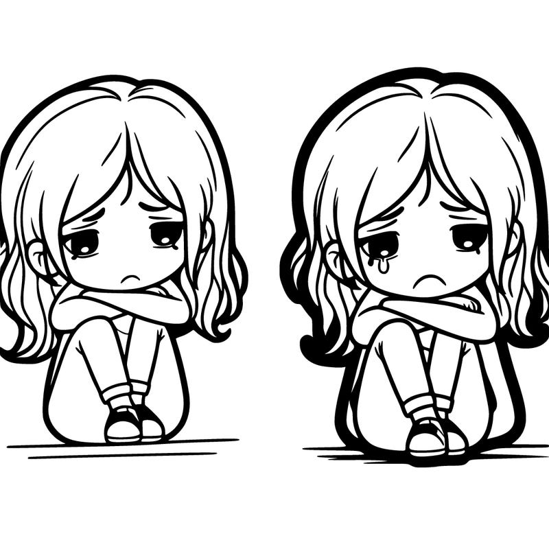 girl with depression