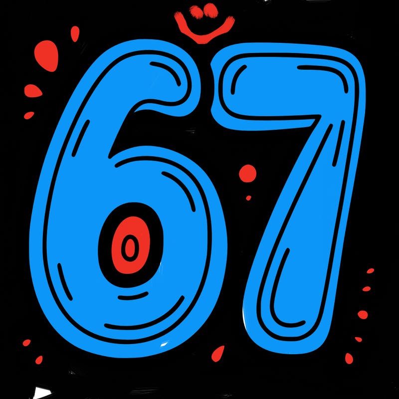 the number 67