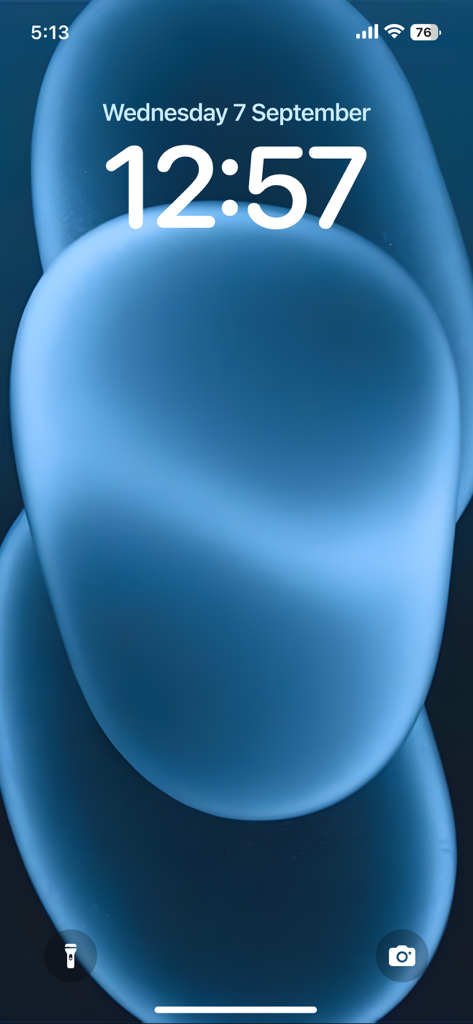 4K Wallpaper - HD Wallpaper - iPhone lock screen featuring a high quality blue abstract aesthetic wallpaper