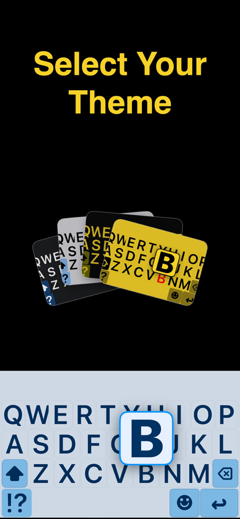 Big Keys Keyboard - High contrast keyboard themes with large letter keys for better visibility