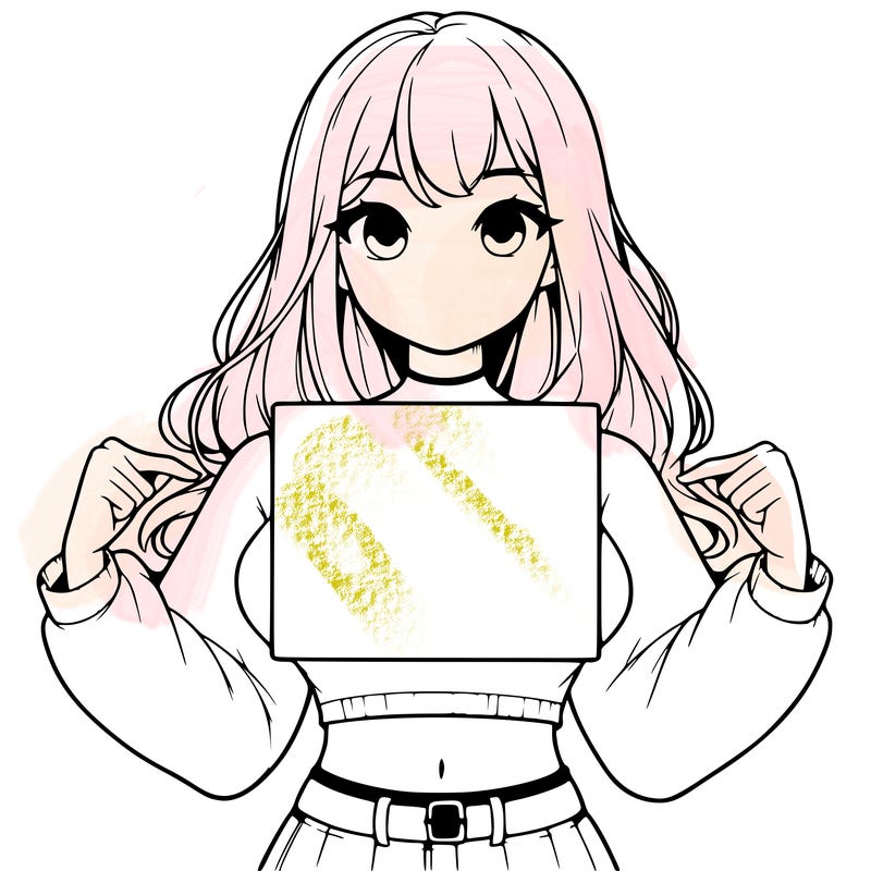 girl holding a blank sign in a long sleeve crop top