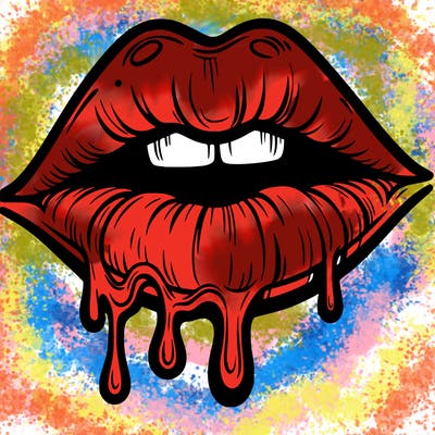 lips that look realistic and drip