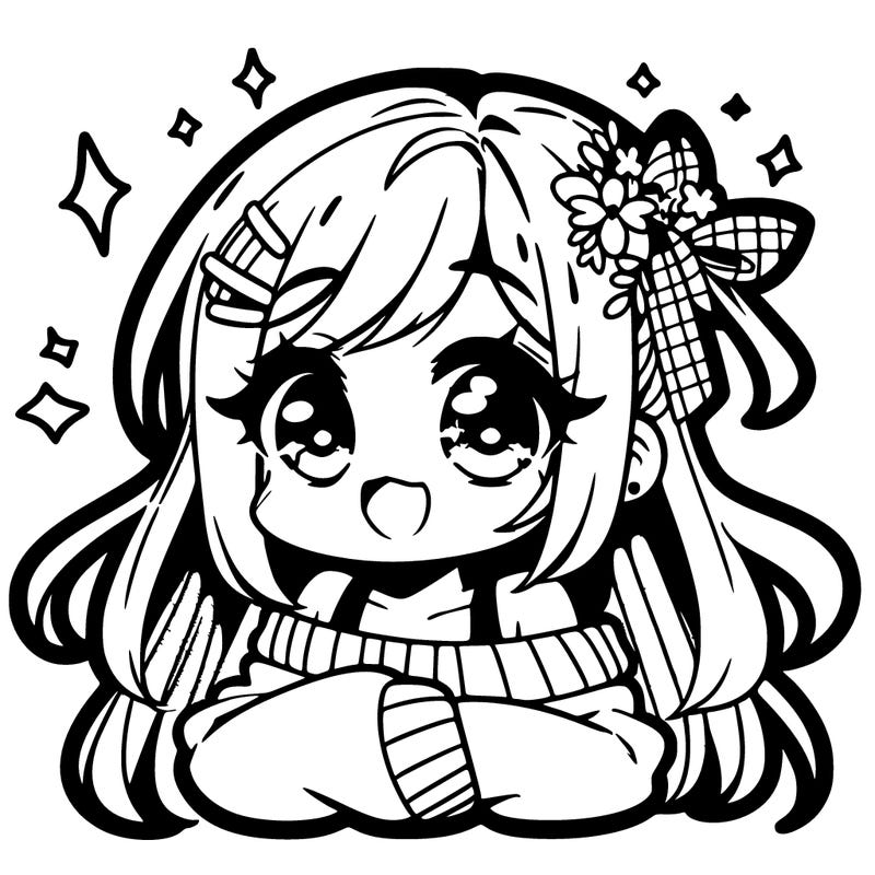 super cute anime girl