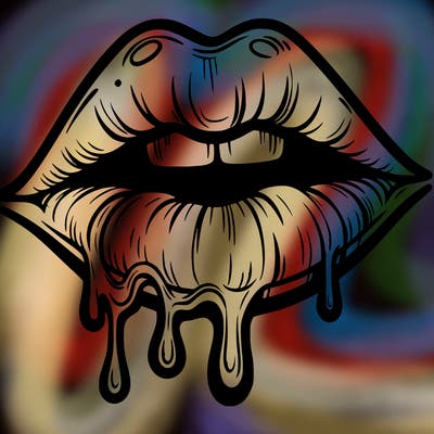 lips that look realistic and drip