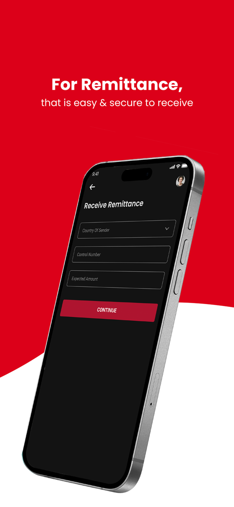 Khalti Digital Wallet (Nepal) - Pantalla de smartphone que muestra la interfaz de Recepción de Remesas en la aplicación Khalti Digital Wallet.