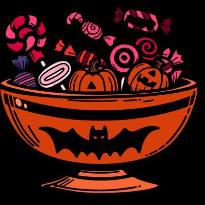 halloween candy dish