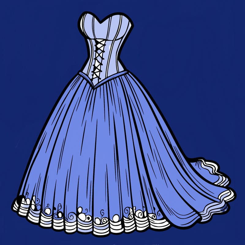 wedding dress-corset and a long and flowy skirt