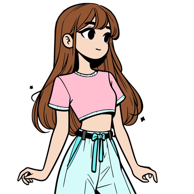 girl in a cute crop top