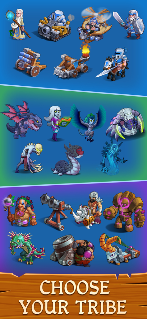 Hex Warriors - Turn-based RPG - Character units from the Human Undead and Ogre tribes in Hex Warriors