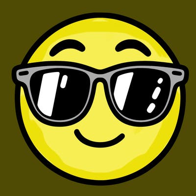 emoji with sunglasses