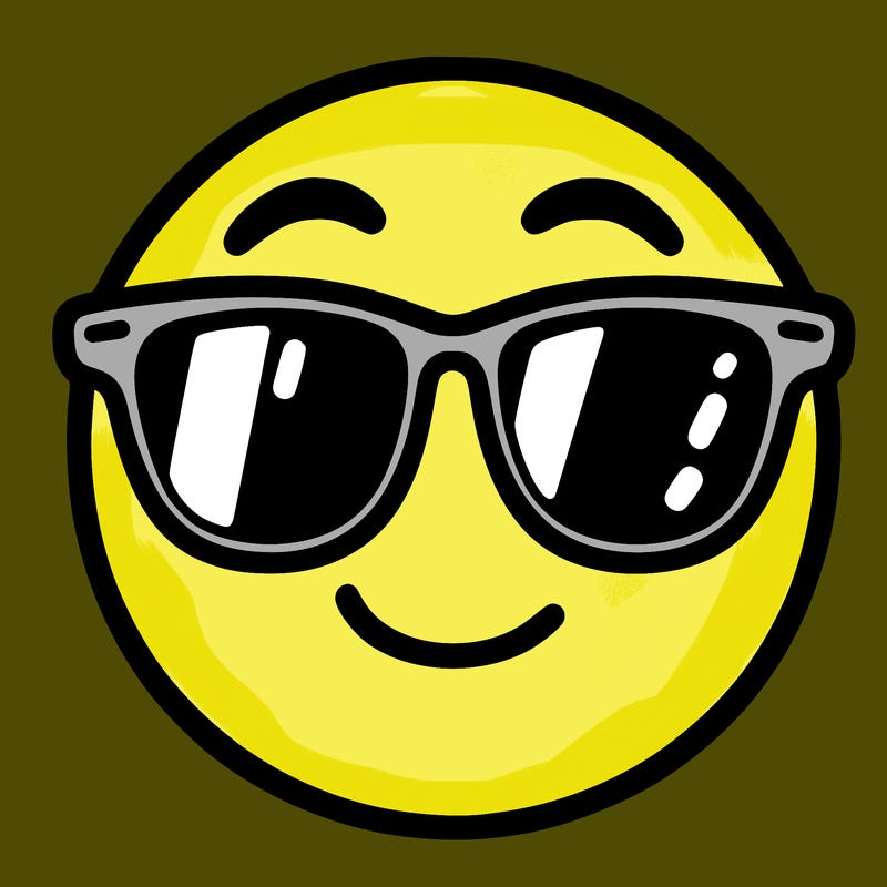 emoji with sunglasses