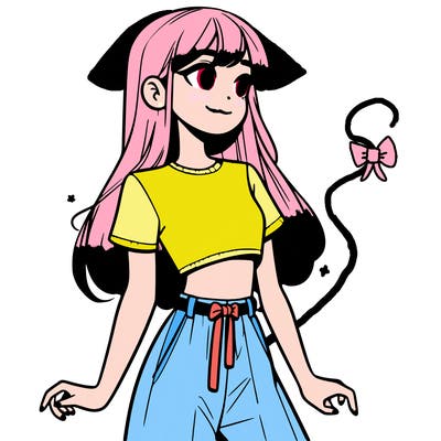 girl in a cute crop top