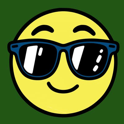 emoji with sunglasses