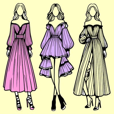 fashion models dresses