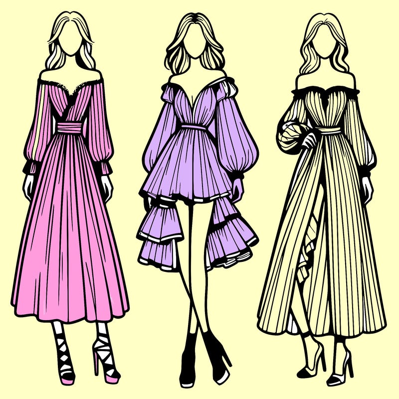 fashion models dresses