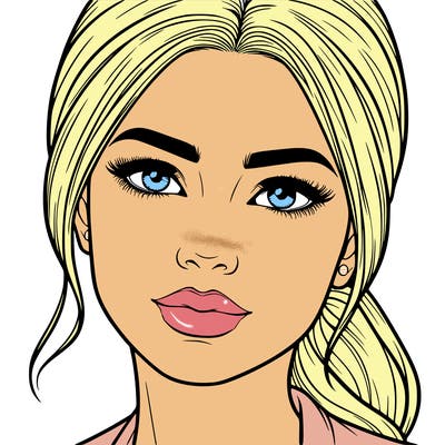 realistic woman’s face