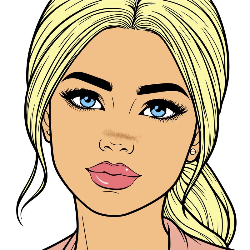 realistic woman’s face