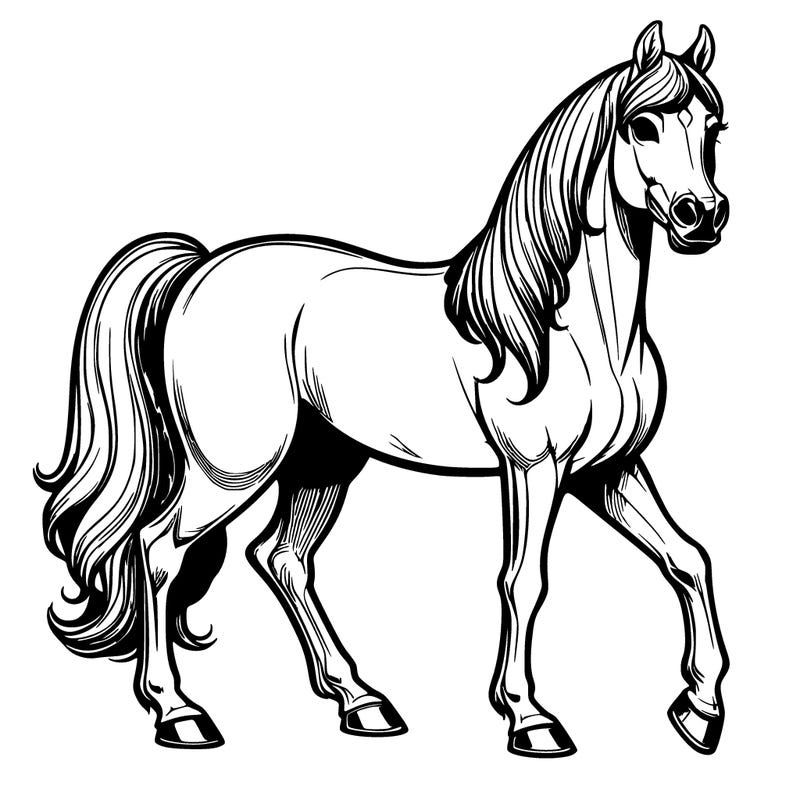 realistic arabian horse