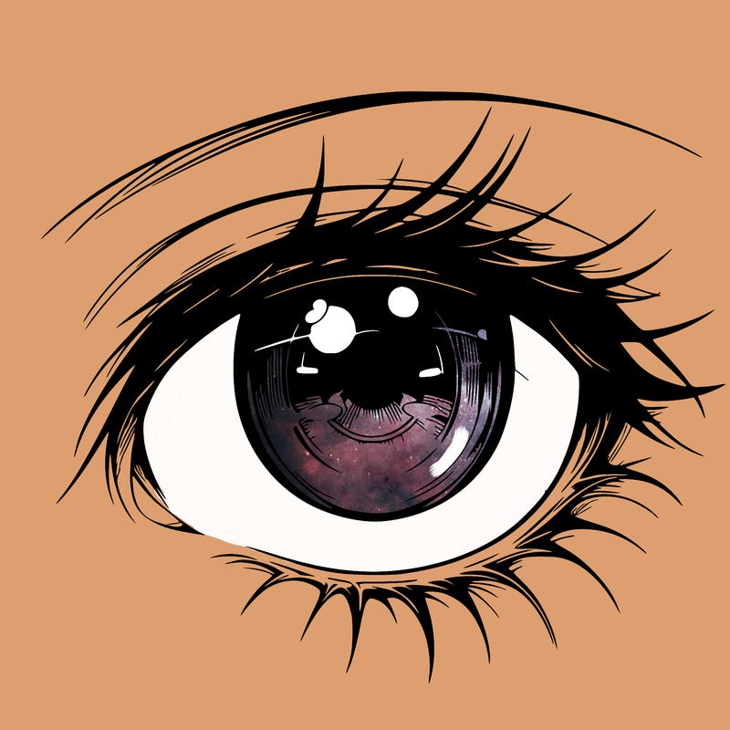 realistic anime eye fenale anime eye