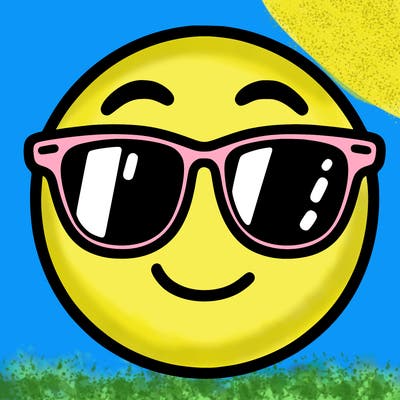 emoji with sunglasses