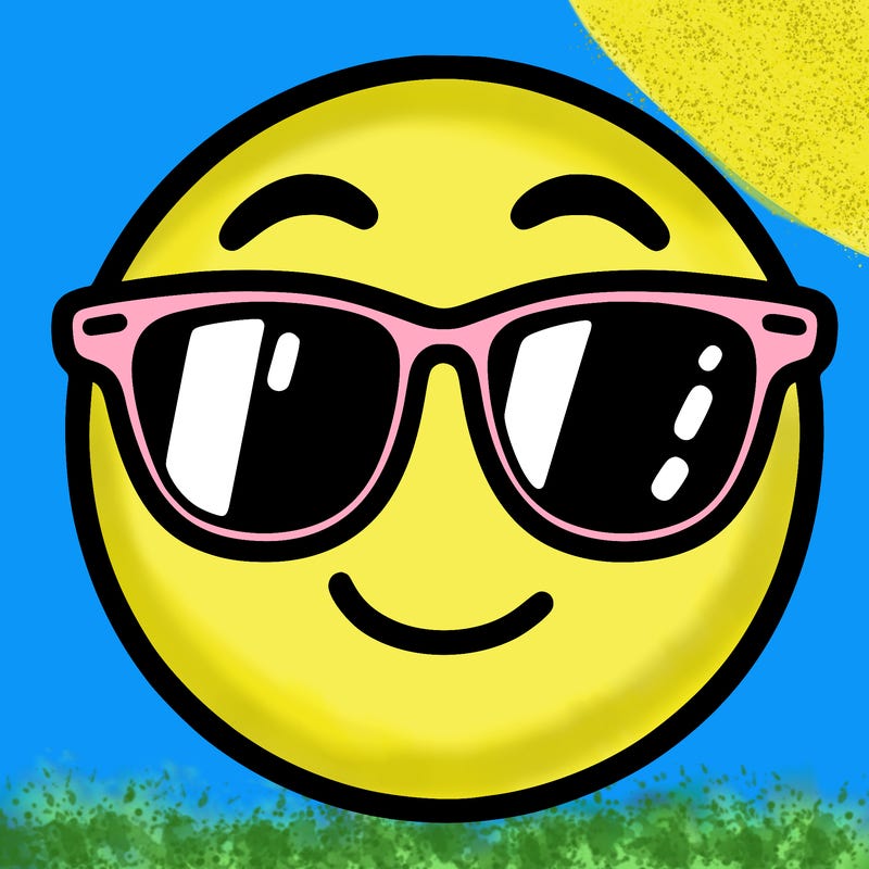 emoji with sunglasses