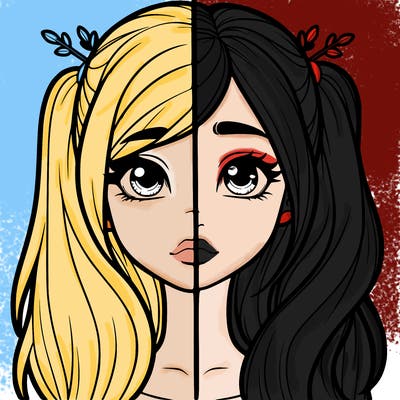 realistic girl split