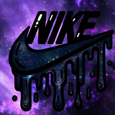dripping nike logo