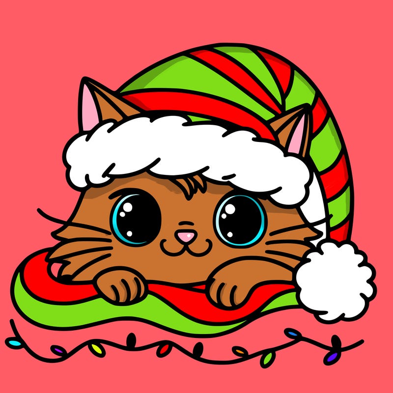 cat christmas