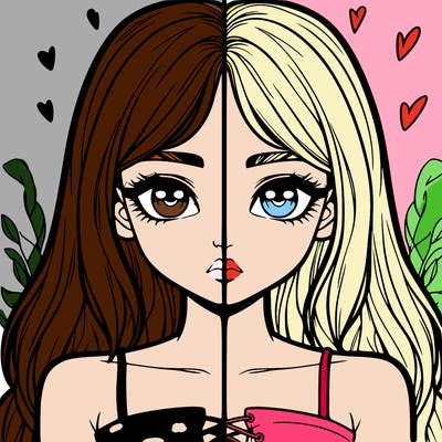 realistic girl split