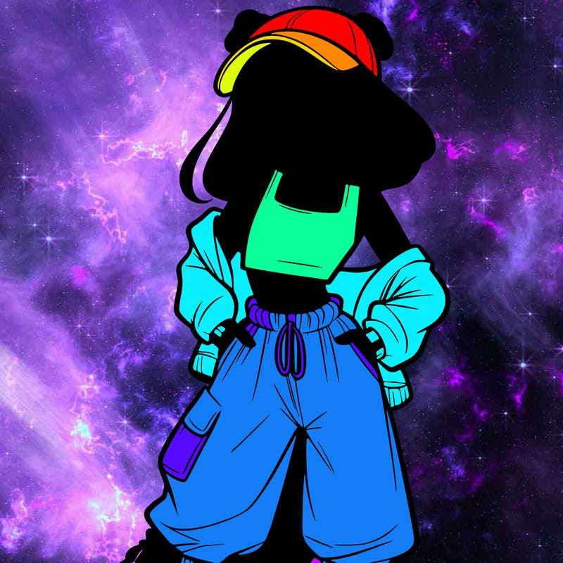 girl in crop top and baggy pants