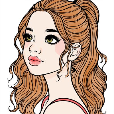 beautiful realistic girl