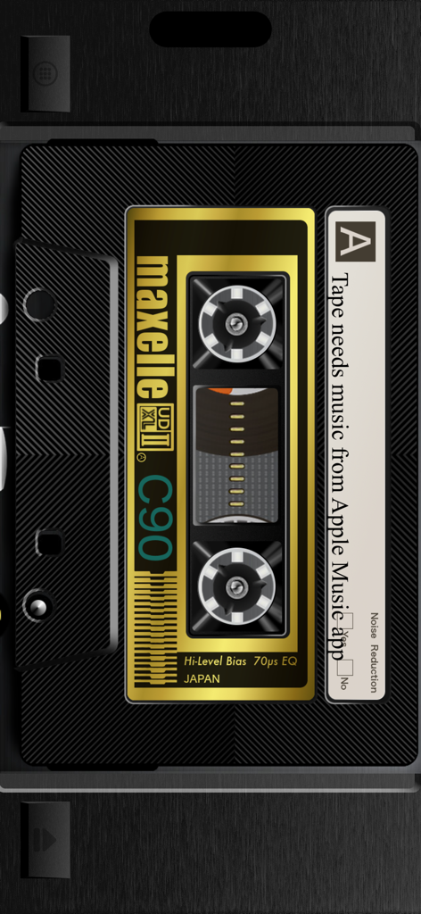 Tape - Skeuomorphic retro cassette tape interface for playing music