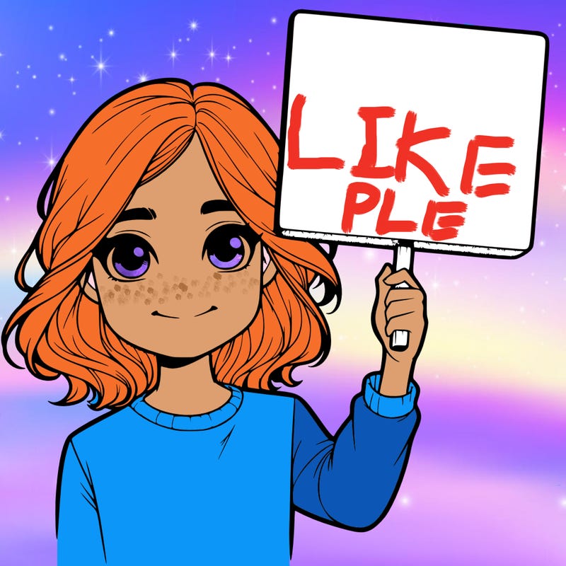 realistic girl holding up a sign