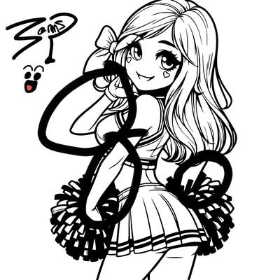 realistic cheerleader