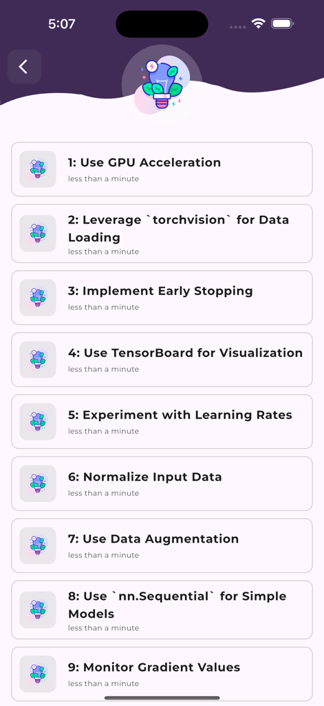 Learn Pytorch - Una lista de consejos y trucos de desarrollo de PyTorch que incluyen aceleración de GPU y aumento de datos.