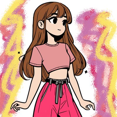 girl in a cute crop top