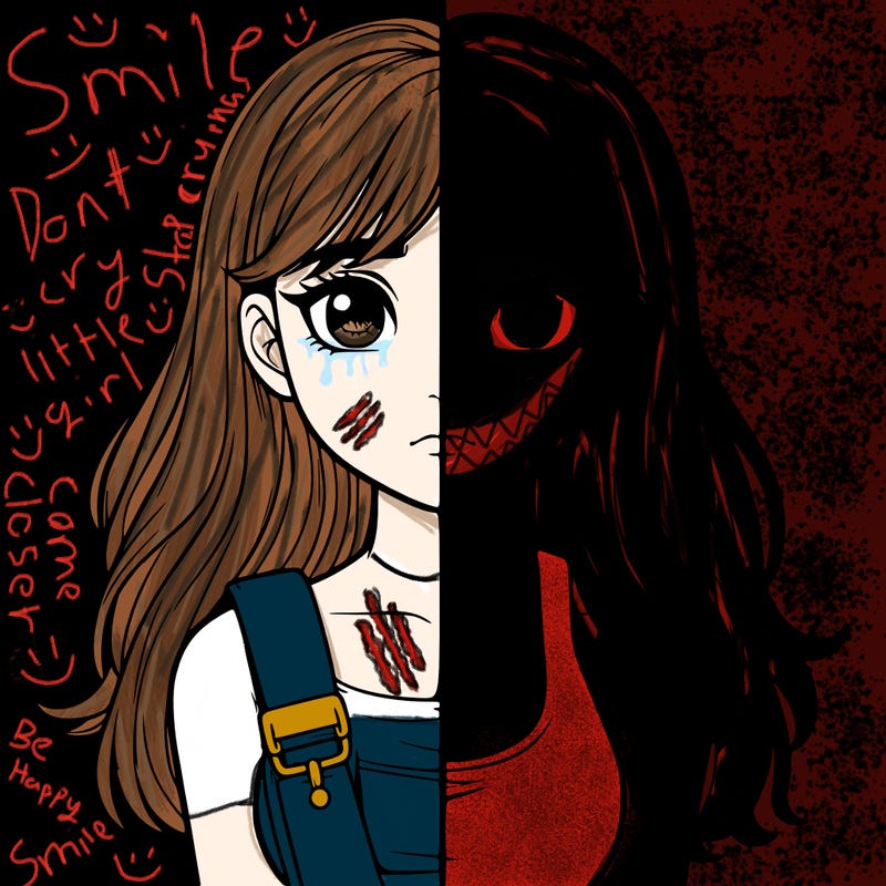 realistic girl split