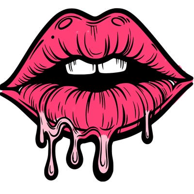 lips that look realistic and drip