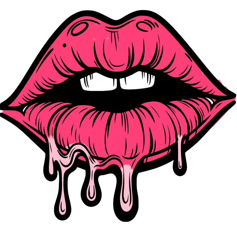 lips that look realistic and drip